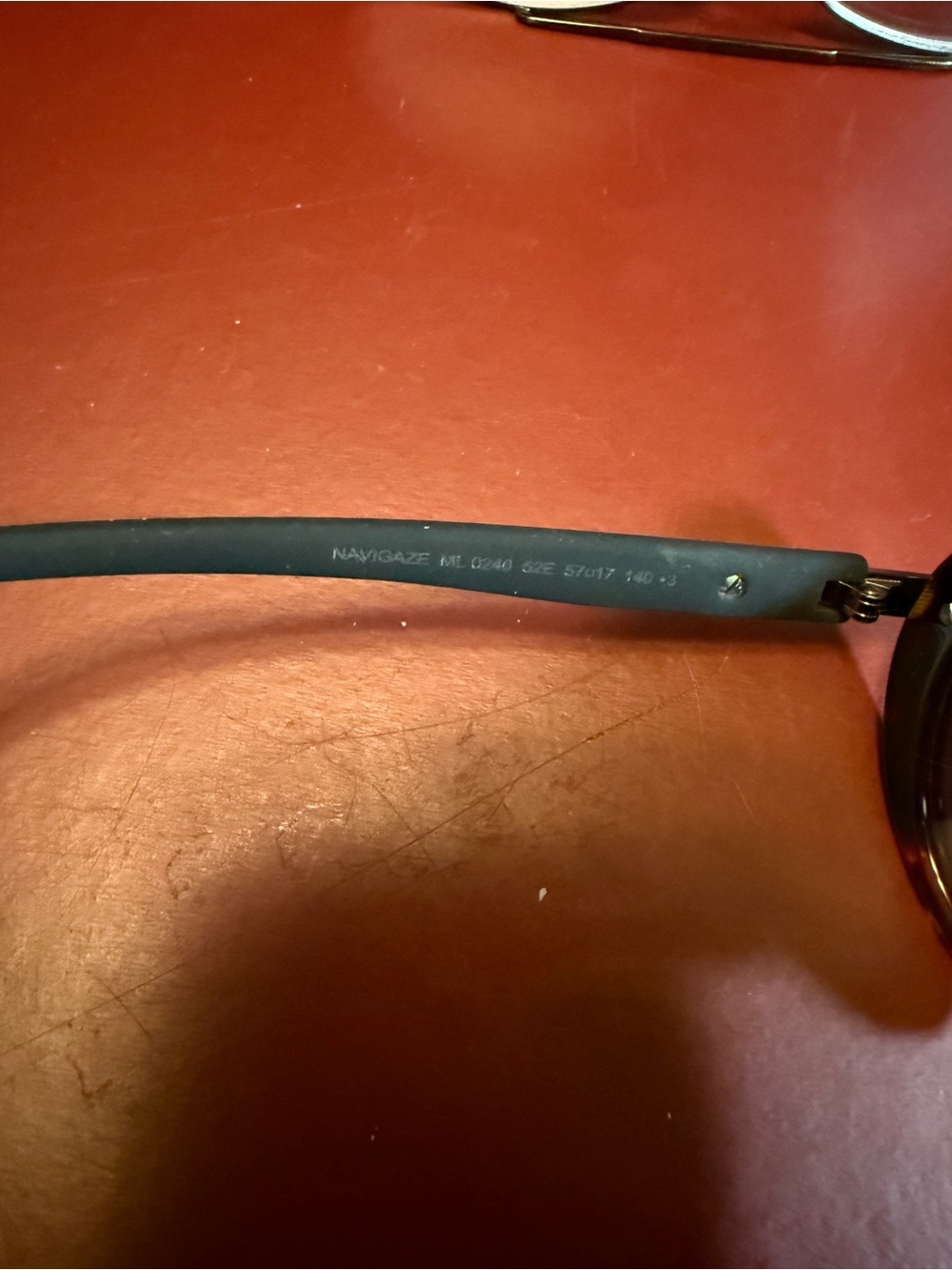 Moncler Navigaze Aviator Sunglasses Tortoiseshell w/Red Accents NWT - Picture 9 of 9